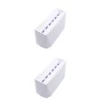 thumbnail image 1 of Ruiboury Reliable 6-Hole Tweezer Storage Rack Organizer for Eyelash Extension Supplies white 5.98x2.51x2.95 Inch 2Set, 1 of 6