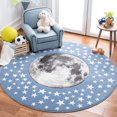 thumbnail image 1 of Safavieh Carousel Kids Moon in the Stars Area Rug, 1 of 9
