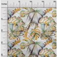 thumbnail image 2 of oneOone Rayon Mustard Yellow Fabric Leaves Sewing Craft Projects Fabric Prints By Yard 56 Inch Wide, 2 of 5