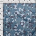 thumbnail image 3 of oneOone Viscose Chiffon Medium Blue Fabric Abstract Leaf Sewing Craft Projects Fabric Prints By Yard 42 Inch Wide, 3 of 4