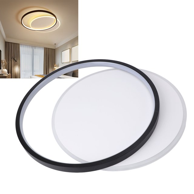 Modern LED Ceiling Light, Dimmable Round Flush Mount Lighting Fixture Ceiling Lamp with Remote Control Modern Ceiling Light Fixture for Bedroom, Living Room, Study 100-265V