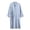 Sky Blue, variant on Amzcrzy Women's Robes Solid Color Cotton Robe Loungewear Casual Knee Length Bathrobe Lightweight Nightgowns for Women with Pocket