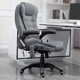 thumbnail image 2 of Vinsetto Massage Office Chair with 6-Point Vibration, Grey, 2 of 10