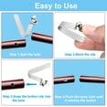 thumbnail image 4 of Unique Bargains 8.2x7mm Kayak Paddle Snaps, Hollow Button Single Pin Lock Tube Spring Clips for Tent Pole, 10 Pack, 4 of 6
