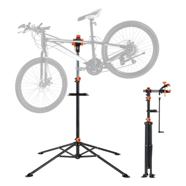 VEVOR Support de Réparation pour Vélo, Support de Réparation pour Bicyclette en Acier Robuste de 80 Lb, Support de Travail d'Entretien pour Vélo à Hauteur Réglable avec Plateau à Outils Magnétique et Bras Télescopique, Support de Travail Pliable pour Vélo pour la Maison, les Ateliers