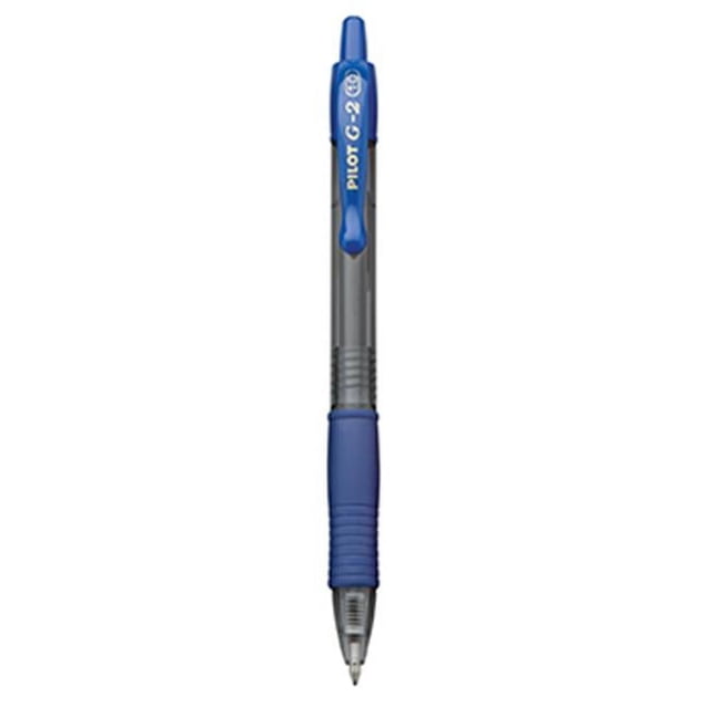 Pilot G2 Stylo à Bille Roulante à Encre Gel Rétractable, Pointe Audacieuse, 1,0 mm, Encre Bleue