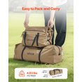 thumbnail image 3 of VEVOR Hot Tent for 2 Persons, Portable Winter Tipi Tent with Stove Jack, Waterproof Canvas Camping Tents,  Lightweight 4 Season Shelter Tents for Hiking Fishing Backpacking, S Size, 3 of 9