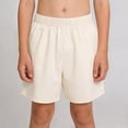 thumbnail image 2 of Elastic Waist Shorts for Kids Solid Color Casual Sport Shorts 3 Pc, 2 of 8