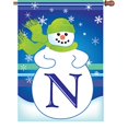thumbnail image 2 of Premier Kites 52014 Drapeau de Maison Monogramme d'Hiver, Lettre N, 28 Pouces, 2 of 3
