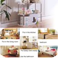 thumbnail image 4 of 2-Tier Microwave Oven Shelving Rack Kitchen Stand Storage Shelf Micro Organiser, 4 of 10