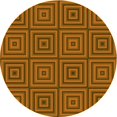 thumbnail image 1 of Ahgly Company Tapis Rond Lavable en Machine Intérieur Transitionnel Rouge Tomate, 3 Pieds Rond, 1 of 7