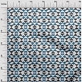 thumbnail image 3 of oneOone Rayon Medium Blue Fabric Geometric Craft Projects Decor Fabric Printed By The Yard 56 Inch Wide, 3 of 4
