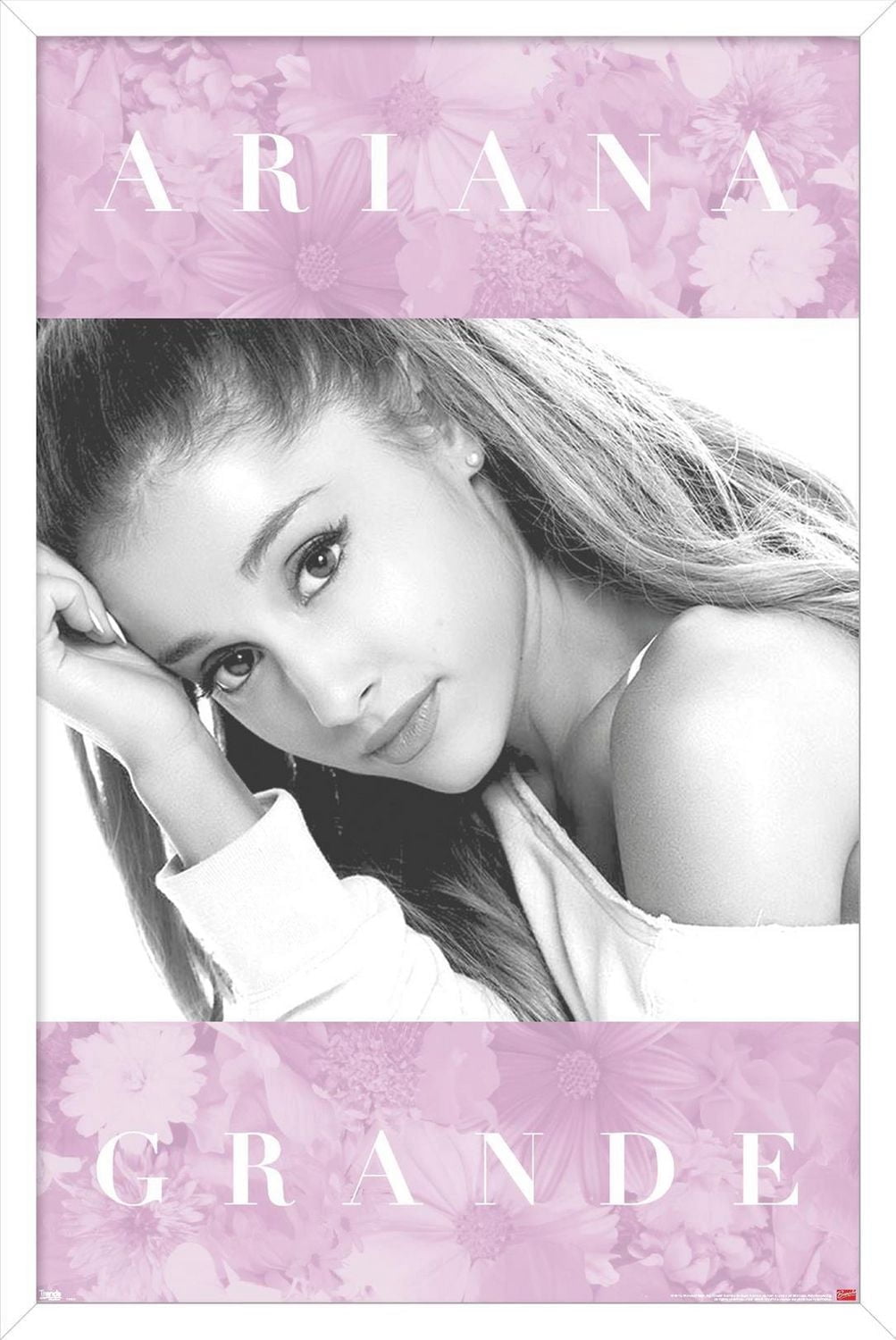 Ariana Grande - Floral Wall Poster