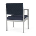 thumbnail image 5 of Lenox Steel Reception Waiting Guest Chair / Silver Steel / Blue / Blue, 5 of 5