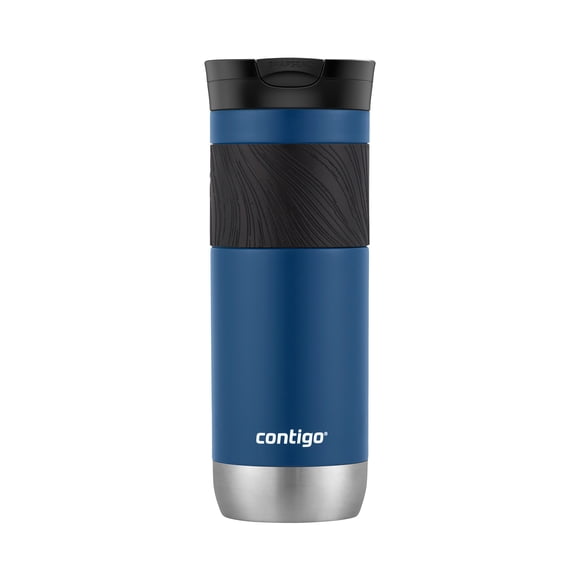 Contigo Byron 2.0 Stainless Steel Travel Mug with SNAPSEAL Lid and Grip, 20 oz (591 ml), Blue Corn Light