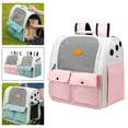 thumbnail image 1 of facefd Sac de Voyage pour Animal de Compagnie, Sangle Ajustable, Pliable, Respirant, pour la Randonnée et la Marche, Rose, 1 of 7
