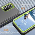 thumbnail image 2 of KOMI for Samsung Galaxy S24 Plus Case for Samsung S24 Plus Phone Case with Built in Kickstand, Shockproof/DropProof Military Grade Protective Cover for Galaxy S24 Plus 5G Grey/Green, 2 of 5