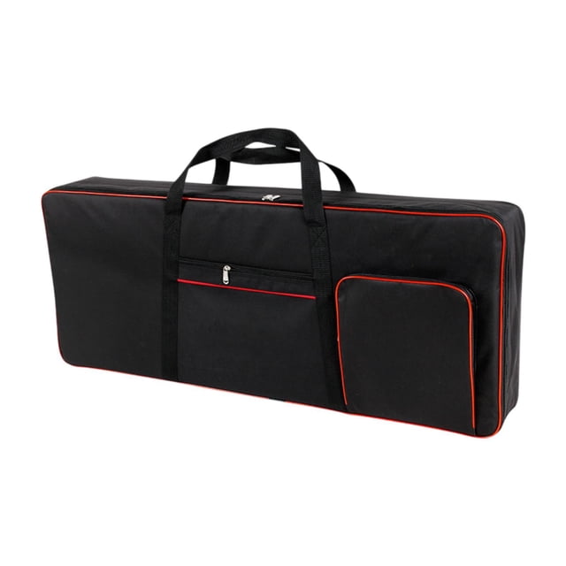 Milaget 61 Key Keyboard Case Handbag Padded Backpack Electric Piano Keyboard Gig Bag Black