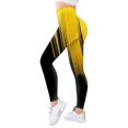 thumbnail image 3 of B91xZ Legging Taille Haute pour Femmes Entraînement Course Legging, Jaune TG, 3 of 5