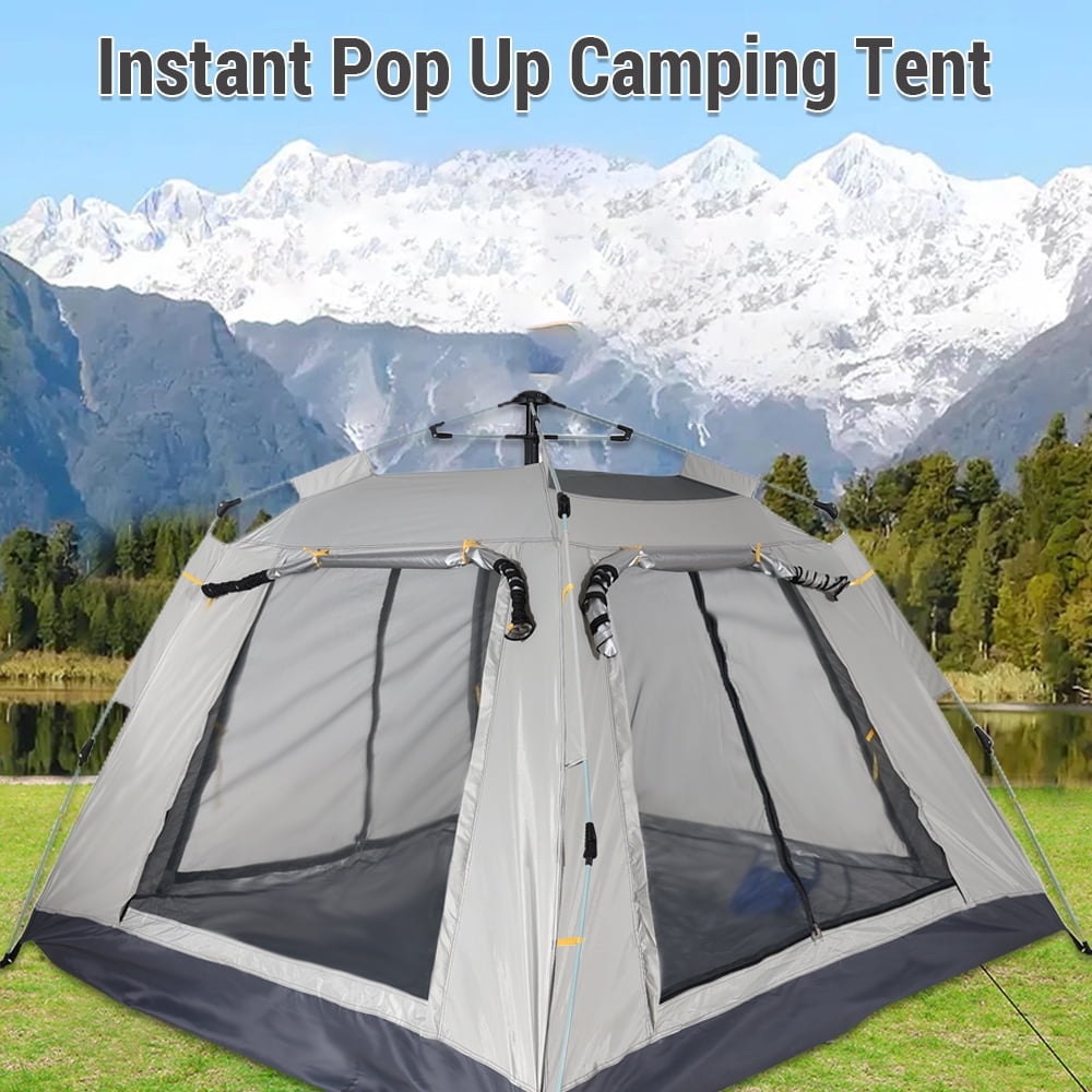 Pop Instant Pop Up Waterproof Camping Tent Outdoor Easy Set Up Automatic Beach Tent for 3-5 People