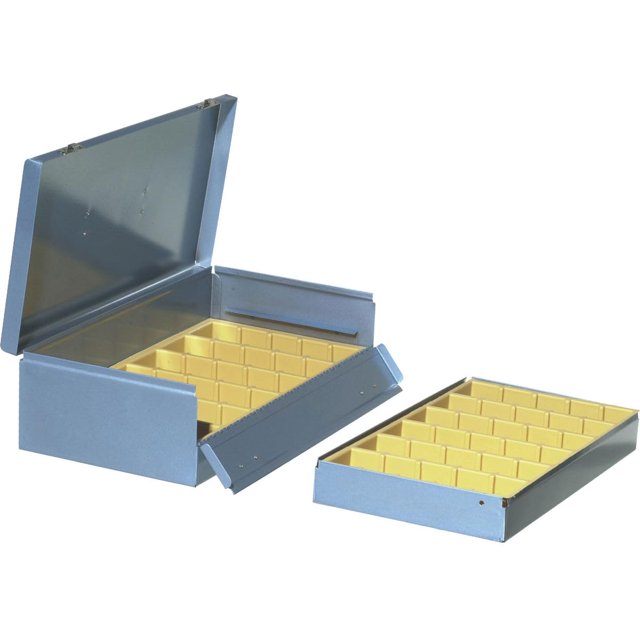 Logan Electric Slide File Archival Double Decker Metal Storage Box Holds 1500 2x2 Mounted Slides in Groups
