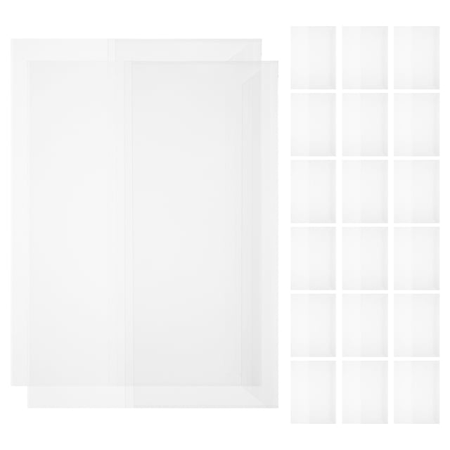 Milisten 20pcs Clear Plastic Book Covers For Paperbacks Waterproof For School Office Adjustable Book Covers Protect Against Wear And Tear