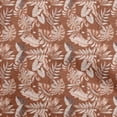 thumbnail image 1 of oneOone Cotton Poplin Twill Rust Brown Fabric Tropical Leaf Sewing Craft Projects Fabric Prints By Yard 56 Inch Wide, 1 of 5