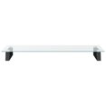 thumbnail image 2 of vidaXL Monitor Stand Black 80x35x8 cm Tempered Glass and Metal, 2 of 5