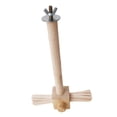 thumbnail image 4 of Wood Parrot Perch Cage Accessories Tabletop Bird Perch Bird Training Perch Stand Wooden Rods, 4 of 9