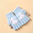 thumbnail image 2 of Half Finger Gloves Ladys Autumn and Winter Thickened Warm and Cold Proof Knitted Open Finger Gloves, 2 of 3