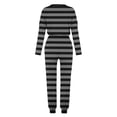 thumbnail image 4 of Plebaso Ensemble 2 Pcs pour Garçons Tenues Rayées pour Filles Hauts à Manches Longues à Col Ras du Cou Joggers Vêtements Décontractés pour Enfants Ensemble, 4 of 5