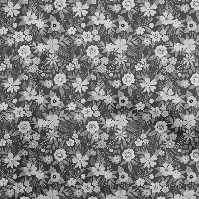 oneOone Velvet Gray Fabric Asian Floral Craft Projects Decor Fabric Printed By The Yard 58 Inch Wide