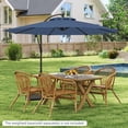 thumbnail image 4 of Costway 10FT Patio Offset Hanging Umbrella Easy Tilt Adjustment 8 Ribs Backyard Blue, 4 of 10