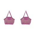 thumbnail image 2 of maskred Versatile Beach Toys Bag Durable Mesh Tote for Poolside Adventures Pink Extra Large 2Set, 2 of 6