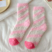 Womens Fuzzy Socks Slipper Winter Comfy Cozy Socks Cabin Warm Home Socks，Christmas Candy Socks Sports Socks Sock Pink