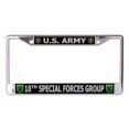 thumbnail image 1 of Plaque d'Immatriculation Chromée Groupe des Forces Spéciales 10e Armée Américaine, 1 of 1