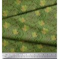 thumbnail image 3 of Soimoi Rayon Fabric Texture & Autumn Leaves Print Fabric by the Yard 42 Inch Wide, 3 of 3