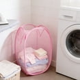 thumbnail image 4 of Roiihwy Collapsible Laundry Basket, Breathable Mesh Laundry Hamper Bag with Sturdy Handles and Side Pocket for Laundry Room Organization, Clothes and Storage, 4 of 6