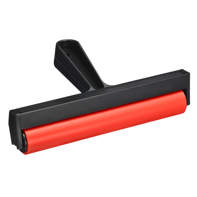 Unique Bargains Rouleau en Caoutchouc de 8 Pouces Outils de Roulement pour Impression Papier Peint Estampage Encre Rouge