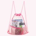 thumbnail image 5 of MesaSe Transparent Drawstring Backpack Large Capacity Concert Beach Backpacks (Black), 5 of 5