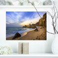 thumbnail image 1 of Beautiful Sunset over Algarve Portugal - Extra Large Seashore Canvas Art, 1 of 3