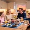 thumbnail image 2 of Costway Rollable & Portable Electric Warming Tray with Fasting Heating Timer Auto Shut-Off Blue, 2 of 10