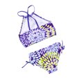 thumbnail image 4 of Faithtur 2Pcs Maillots de Bain d'Été pour Enfants, Hauts Floraux + Slip à Cordon, 4 of 10