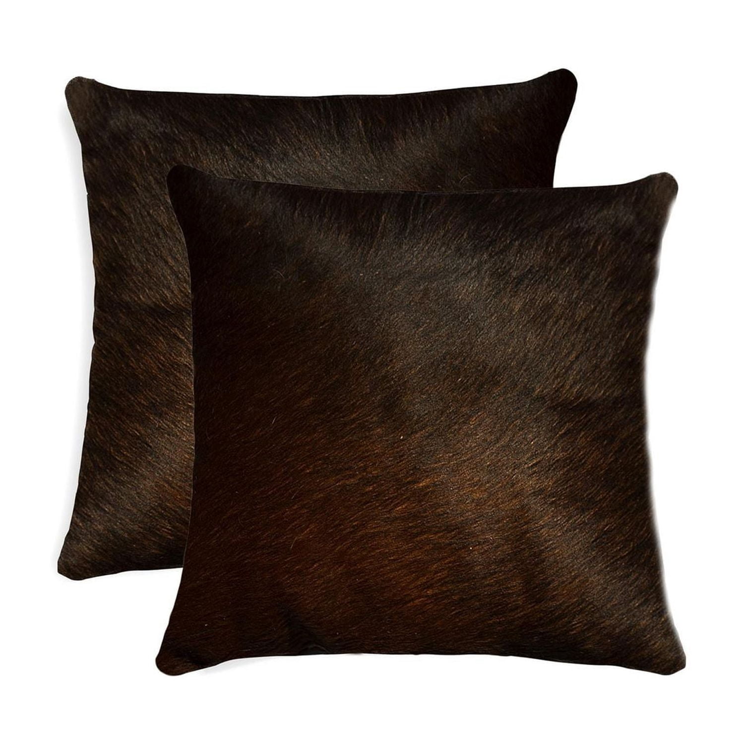 COUSSINS TORINO EN PEAU DE VACHE 18"X18" 2 PQT
