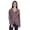 Violet, variant on Moomaya Printed WoMen's Button Down Shirt Long Sleeve Tshirt V-Neck Tunic Top