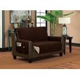 thumbnail image 1 of Classic Reversible Quilted Waterproof Furniture Protector Diamond Design (Loveseat, Brown/ Beige), 1 of 2