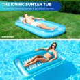 thumbnail image 2 of Swimline Original Suntan Tub Relaxing Outdoor Water Lounge Float, Blue (2 Pack), 2 of 8
