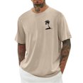 thumbnail image 1 of Chemises pour Hommes, Hommes Imprimé Col Rond Décontracté Mode Manches Courtes Blouses Col Rond Chemises, 1 of 3