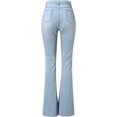 thumbnail image 2 of ORUYROP Micro Pantalon en Denim Taille Haute Slim pour Femmes Jeans Troués, 2 of 5