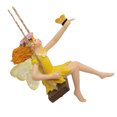 thumbnail image 3 of Flower Fairy On Swing Statue Flower Fairy Figure Tree Hanging Sculpture for Outdoor Garden Patio Yard, 3 of 9